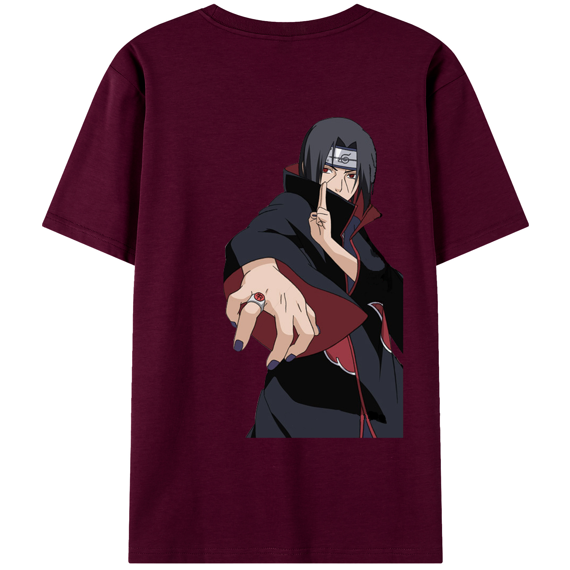 （画像用） NARUTO -ナルト- うちは イタチ Uchiha Itachi レディース半袖Tシャツ(バックプリント)
